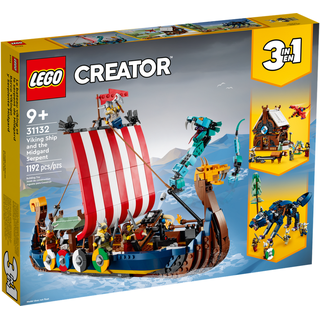 LEGO Creator 3in1 Wikingerschiff mit Midgardschlange 31132