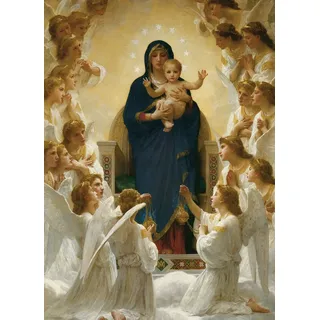 EUROGRAPHICS Puzzle Jungfrau Maria mit Engeln 1000 Teile