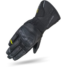 SHIMA GT-2 Motorradhandschuhe Damen - Klassische, Vintage, Verstärkte, Sommer Leder Handschuhe mit Knöchel und Finger Protektoren, Verstärkte Handfläche (Schwarz, M)