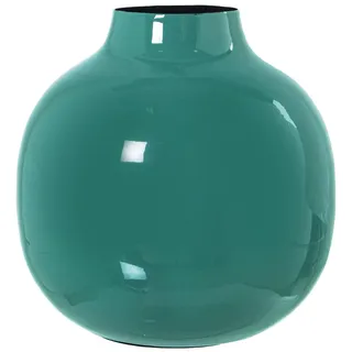 Alexandra House Living Vase Dunkelgrün, Metall, 21 x 21 x 21 cm