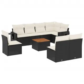 VidaXL 3224600, Cremefarben, Rattan, Stahl, Akazienholz, 110 kg, Erwachsene & Kinder, 550 mm, 550 mm - Beige