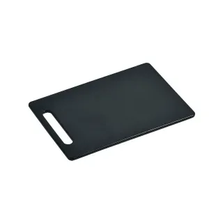 KESPER Tranchierbrett mit integriertem Griff, Schwarzes Schneidebrett, 37 x 25 cm