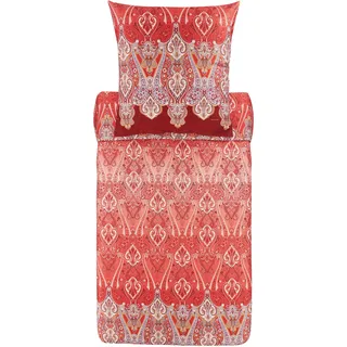 BASSETTI Ragusa Allover-Print Bordeaux 200 x 200 cm + 2 x 100 x 80 cm