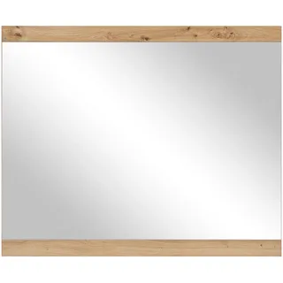 Mid.you Wandspiegel , Eiche Artisan , Glas, Holzwerkstoff , rechteckig , 85x70x2 cm , Garderobe, Garderobenspiegel