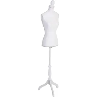 MCW Schneiderpuppe T220 Torso Weiblich Schaumstoff Weiß mit Spitze