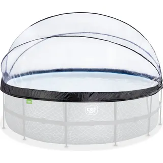 EXIT Pool Überdachung ECO ø488cm, Pool Dome, Universal, Pool-Zubehör, Wetterfest - Transparent