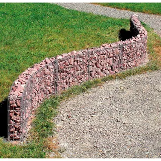 Bellissa Gabionen-Mauergitter geschwungen 232 x 10 x 40 cm