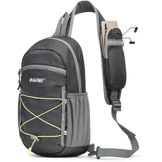 G4Free Leichte Schultertasche & Brusttasche Sportliche-Sling Bag Herren Damen für Reise Wandern Laufen Klettern