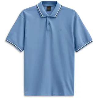 bugatti Poloshirt »Modern Fit«, Basic Essential aus Baumwolle, blau