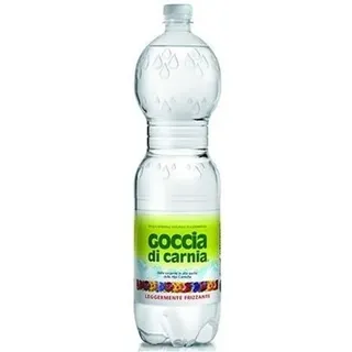Multipack 6 Flaschen Goccia di Carnia Leicht Sprudelnd 1,5 Lt Mineralwasser