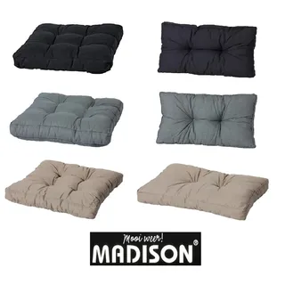 Madison Loungekissen - Gartenmöbel Auflagen für Lounge-Gruppen basic schwarz 60 x 40 cm