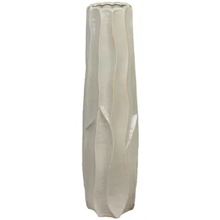 Bodenvase GILDE "Fortuna", grün, B:18cm H:63cm T:18cm, Keramik, Vasen, Bodenvase, wasserdicht, Höhe: 62cm