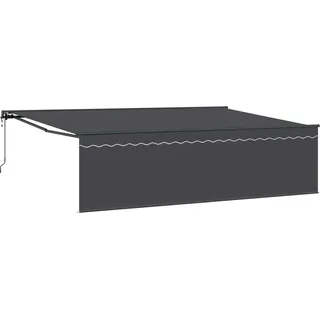 Ausziehbare Markise Anthrazit 500 x 300 cm - Grau