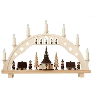 Schwibbogen Seiffener Kirche 53cm Leuchterbogen NEU Seiffen Weihnacht Erzgebirge