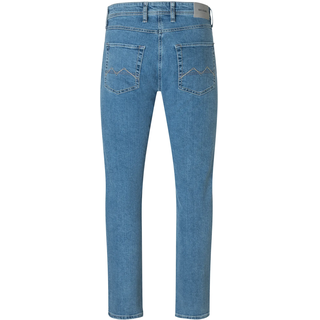 Straight-Jeans MAC "Arne", Herren, Gr. 34, Länge 32, light indigo bleach, Denim/Jeans, Obermaterial: 97% Baumwolle, 3% Elasthan, gerade, Jeans Straight-Jeans, in gepflegter Optik, mit Stretch