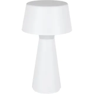 EGLO LED Tischlampe außen Scorrano, Akku Nachttischlampe Touch dimmbar, Outdoor Tischleuchte kabellos, aufladbar per USB, Kunststoff in Weiß, warmweiß-kaltweiß, IP44