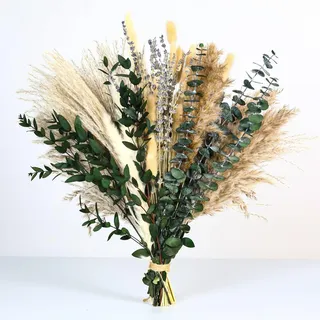 64 STK Trockenblumen, Boho-Stil für Hochzeit & Tischdeko | DIY-Trockenblumenstrauß, Esszimmer-Tischdeko, Partydeko für Zuhause, langlebige, vielseitig einsetzbar