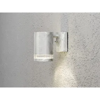 LED Außenwandleuchte Downlight Fassadenbeleuchtung, Außenleuchte 13cm, Silber