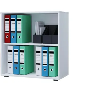 VCM Lona Aktenregal 70 x 40 x 74 cm weiß