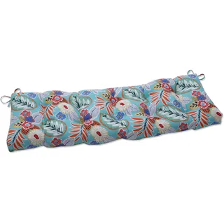 Pillow Perfect Outdoor/Indoor Marlow Aqua Sitzbank/Schaukelkissen, Spun_Polyester, blau, 56" x 18"
