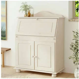 OTTO home "Mette, Schreibtisch im Landhausstil," aus Massivholz, Breite 82 cm,