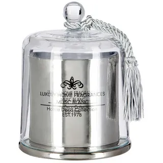 X-Mas Duftkerze , Silberfarben , Glas , 14x18x14 cm , Dekoration, Kerzen & Kerzenhalter, Duftkerzen