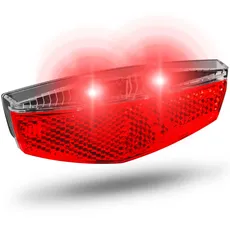 Bild von Fahrrad Rücklicht LED StVZO zugelassen Gepäckträger TIVOLI, Fahrradrücklicht für Dynamo betrieb oder E-Bike , Fahrradlicht hinten, Schwarz, Einheitsgröße