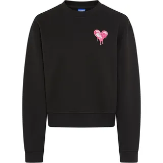 HUGO Blue Sweater »Delessa«, Baumwoll-Terry mit Rundhals