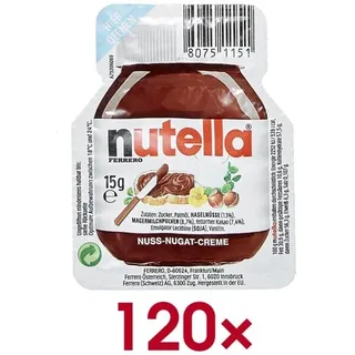 Ferrero nutella Nougatcreme, 120 St. je 15,0 g/1,8 kg