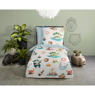 good morning Kinderbettwäsche »Capi« 2 Stk. tlg. Baumwolle, Renforcé, Wendeoptik, Kind, Baby, Maritim, Meer