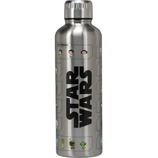 Star Wars Figuren Metallflasche 64 bits 500 ml - Transparent
