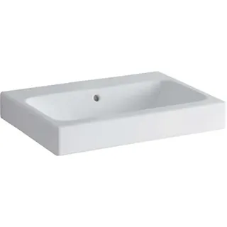 Geberit iCon Waschtisch 600 × 485 mm weiß, ohne Hahnloch, 124063000, Farbe: Weiß