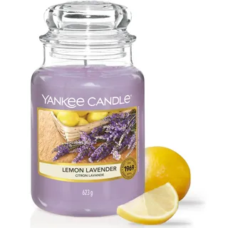Yankee Candle Lemon Lavender große Duftkerze 623 g lila