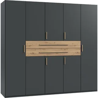 WIMEX Drehtürenschrank Digit 225 x 208 x 58 cm Grafit/Artisan Eiche