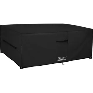 Dokon Gartenmöbel Abdeckung 170x94x71cm | Wasserdicht 600D Oxford | Schutzhülle Loungemöbel - Schwarz
