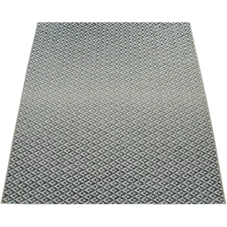 Paco Home In- & Outdoor Flachgewebe Teppich Geometrisch Skandi Rauten Design In Grau Grösse 80x150 cm - Grau