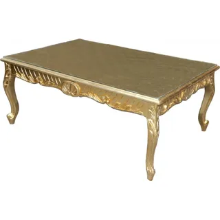 Casa Padrino Barock Couchtisch im Antik Look Gold 120 x 80 x 48 cm - s Wohnzimmermöbel - Gold
