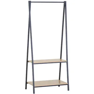 Mobili Rebecca Kleiderständer Beige 40/64/150 cm , Metall , Rechteckig , 40x150x64 cm , Garderobe, Garderobenständer