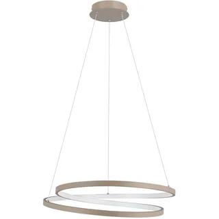 EGLO LED Hängeleuchte Ruotale sandfarben weiß 55 x 150 cm