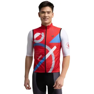 Siroko Sc V1 Estadio Weste - Red / White / Blue - XL