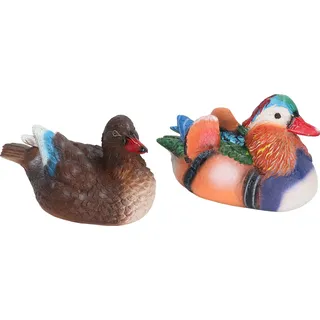 Mandarin Ente Statuen,Schwimmender Mandarin Ente Statue,Teich dekorative Statue,Niedliche Tier Dekor Skulptur,Garten Teich Ornament,Outdoor Garten Dekor