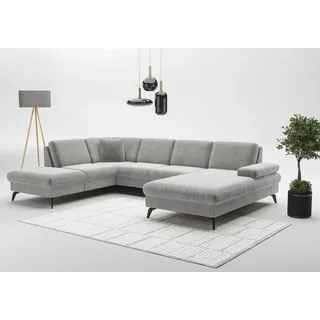 sit&more Wohnlandschaft »Morris Jubi U-Form, B: 300 cm« mit Armteilfunktion & 1 Zierkissen, optional Bettfunktion,