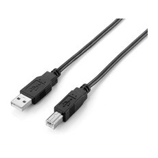 EQUIP 128863 USB 2.0 A auf B Kabel, 1.0m ,M/M, Schwarz