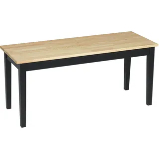 Homcom Sitzbank 2-Sitzer Essbank Holzbank, Küchenbank für Eingang bis 220 kg belastbar , 36x45x102 cm , Esszimmer, Bänke, Sitzbänke