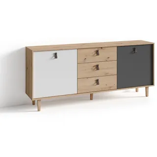 byLIVING Sideboard Bill in Artisan Eiche - (B) 180, H 77, T 36,5 cm