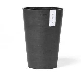 Ecopots Vase Pisa Dunkelgrau 21 cm x 30 cm