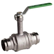 Pettinaroli Heavyduty fullway ball valve with press fittings ends and ex