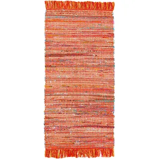 Andiamo Frida Handwebteppich 60 x 120 cm Orange