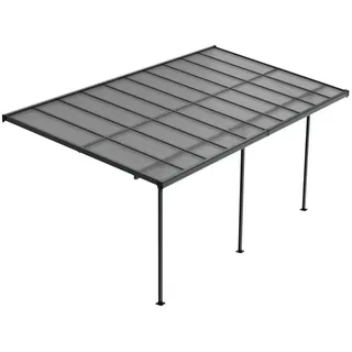 Juskys Terrassenüberdachung Borneo 6 x 3 m grau