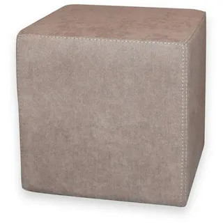 Betten-ABC Kubi – Sitzwürfel mit Polsterstoff und Füßen, in fünf Farben